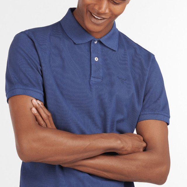 Barbour Washed Sports Polo Shirt Navy