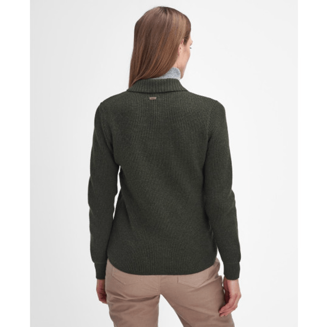 Barbour Allendale Knitted Cardigan Olive 