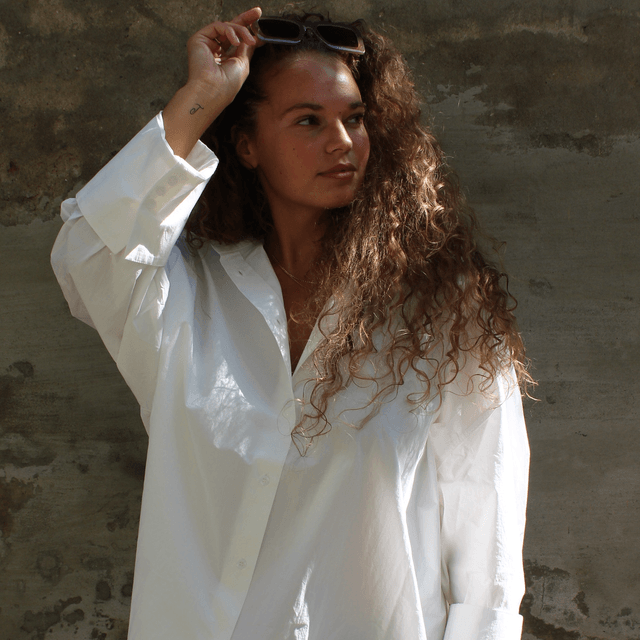 Rhodeea Wide Blouse White