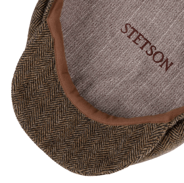 Stetson Hatteras Classic Wool Herringbone Brown