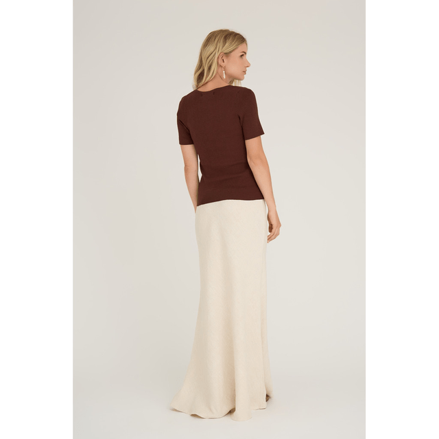 Linen Maxi Skirt Sand