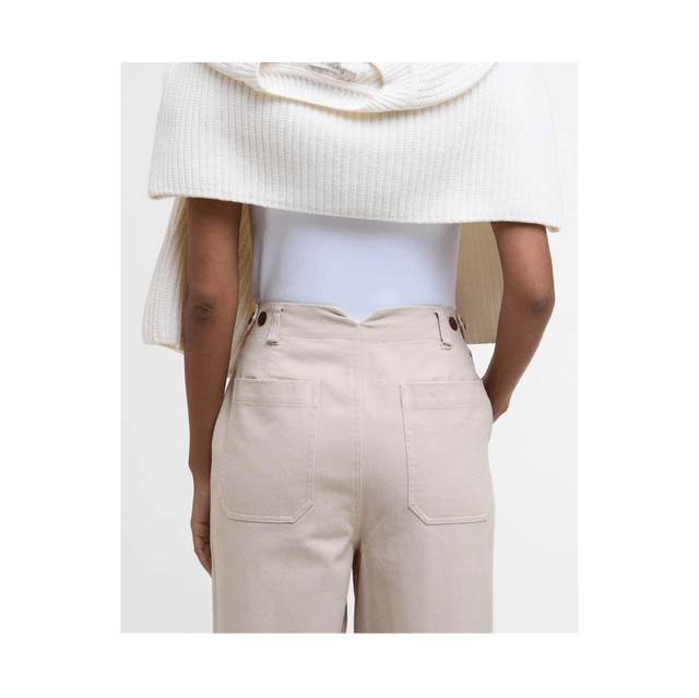 Barbour Faye Straight Leg Trousers Oatmeal