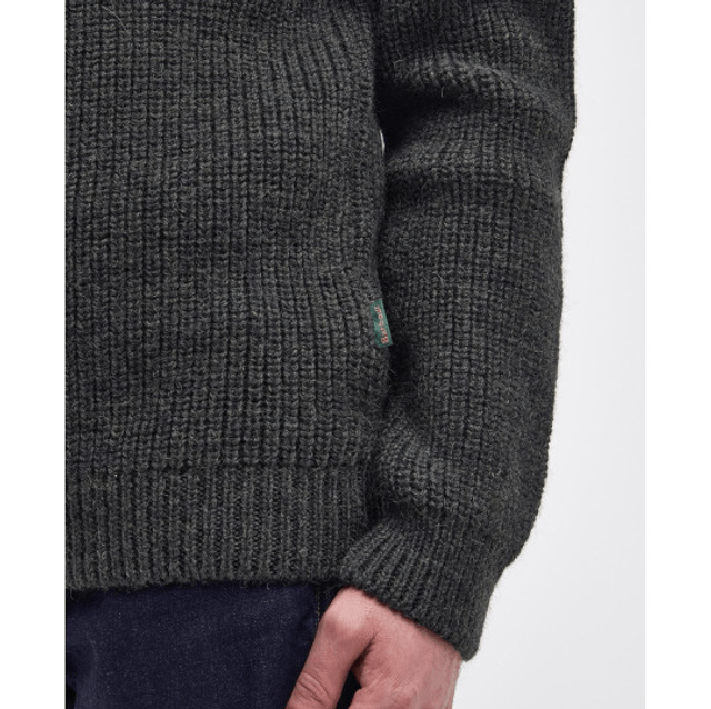 Barbour New Tyne Half Zip Olive