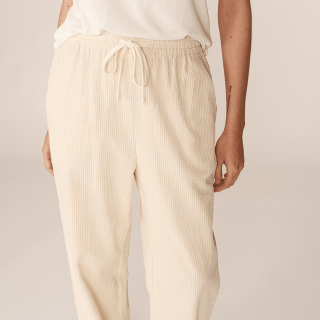 Corduroy Trousers Ecru