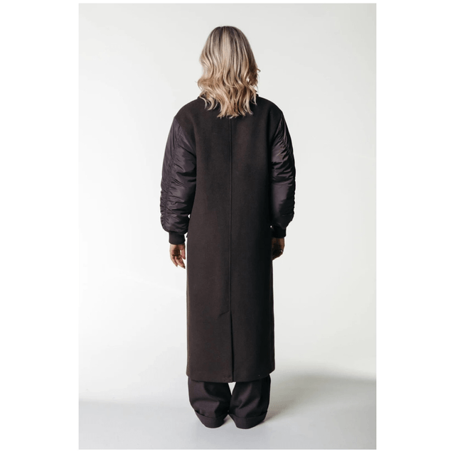Ada Wool Long Coat Cacao