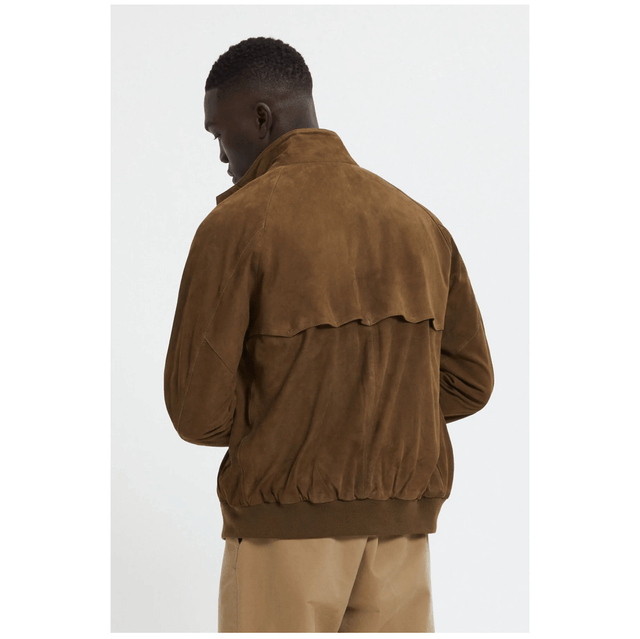 Baracuta G9 Suede Dark Olive 