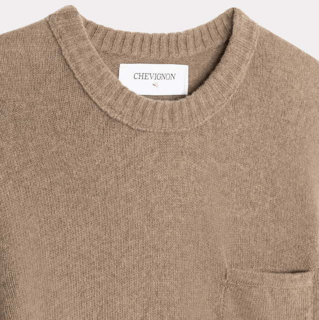 Chevignon Pull Pocket Wool Beige
