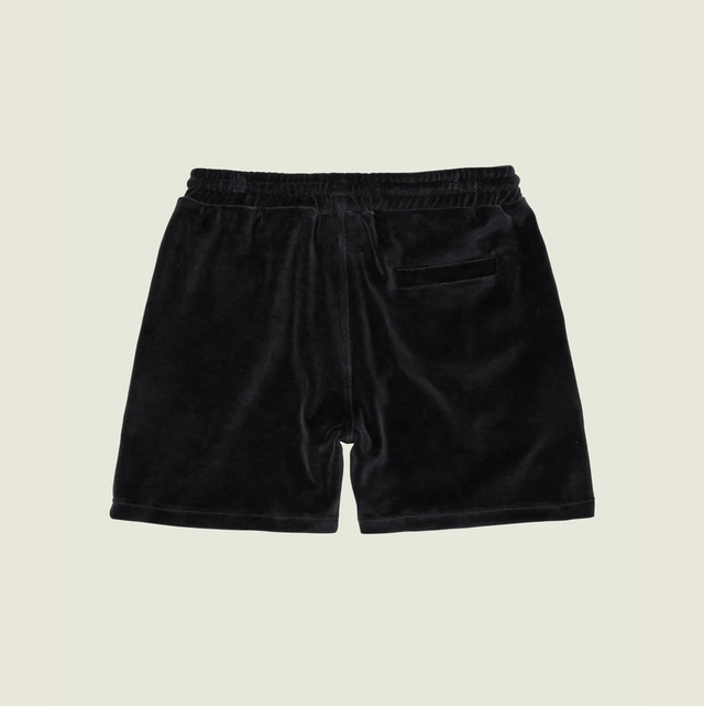 OAS Nearly Black Velour Shorts