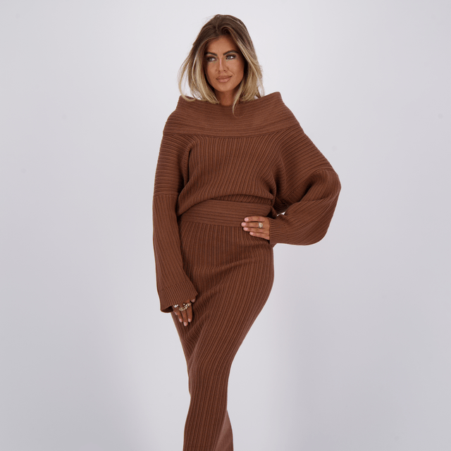 Reinders Kourtney Knit Sweater Cacao