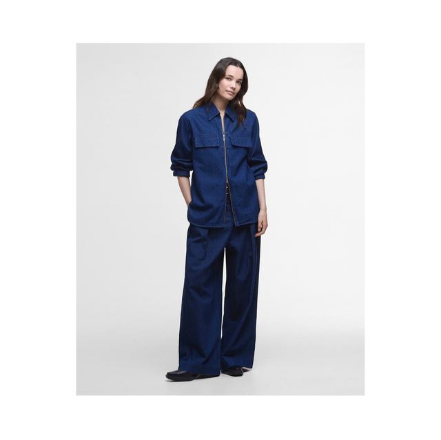 Barbour Arla Denim Overshirt Rinse Wash