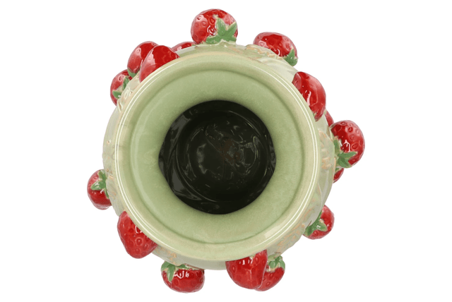 Fruit strawberry pistache vase 