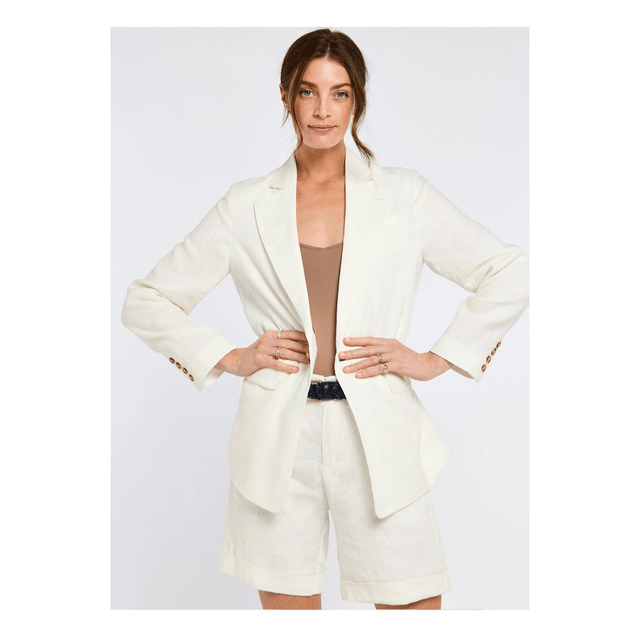 Dubarry Avonlea Dames Linnen Jas - White