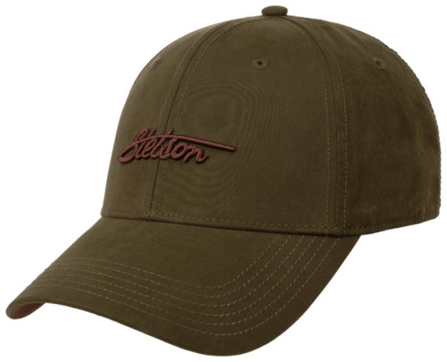 Stetson Baseball Cap Waxed Cotton WR Olive 