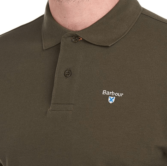 Barbour Sports Polo Shirt Dark Olive 