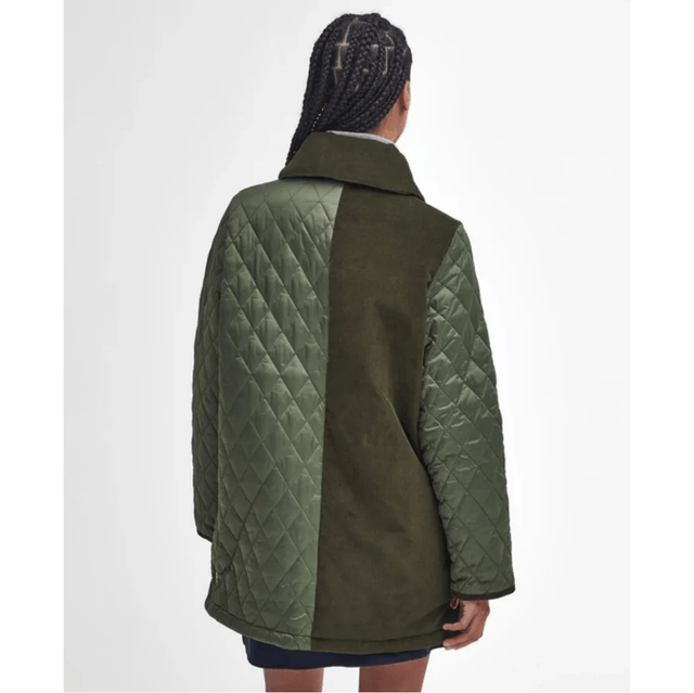 Barbour Reeth Diamond Quilt Jacket Olive/Ancient