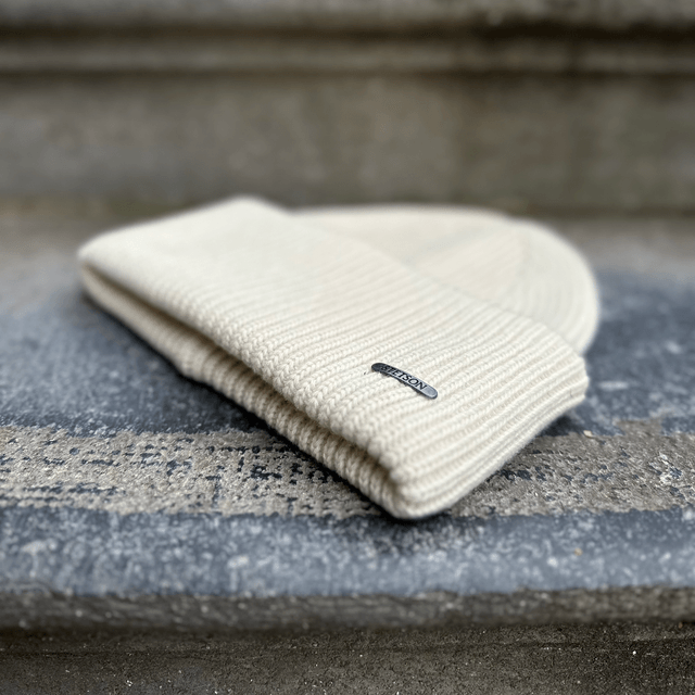 Stetson Beanie Merino Offwhite (oversized) 