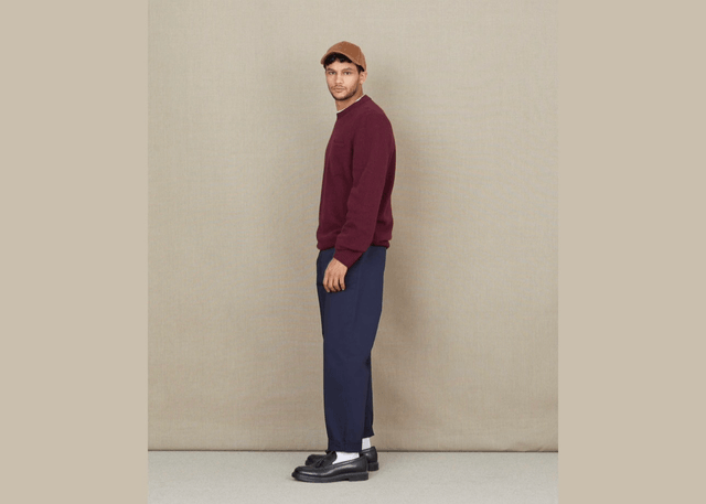 Chevignon Pull Pocket Wool Burgundy