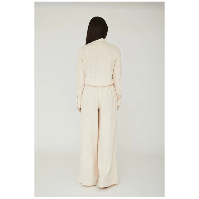 A-view Linen Blend Pants Sand 