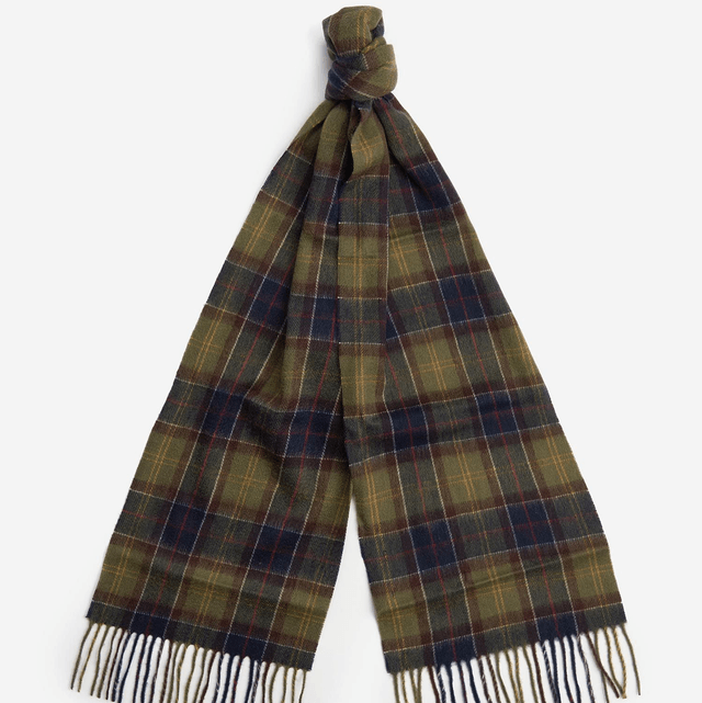 Tartan Scarf & Glove Gift Set Classic Olive