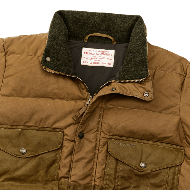 Filson Down Cruiser Jacket Dark Tan