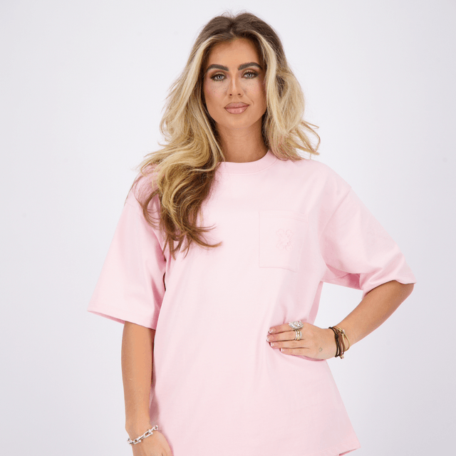 Reinders T-Shirt Pocket Flower Pink 