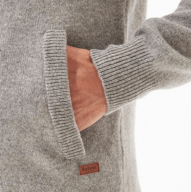 Barbour Essential Patch Zip Thru New Stone 