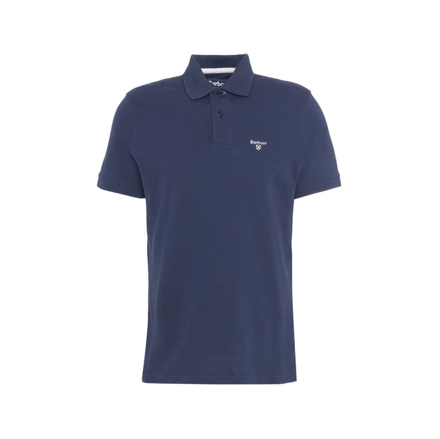 Barbour Lightweight Sports Polo Shirt Navy