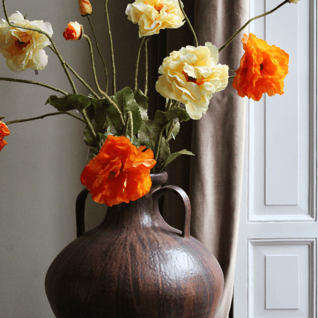 Silk-Ka Klaproos Licht Oranje 109cm