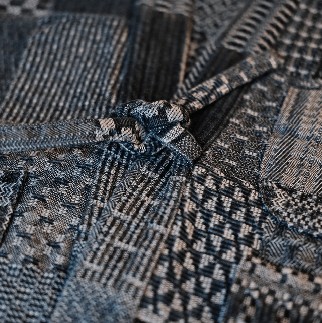 Shatsu Ju San cotton denim patchwork Blue