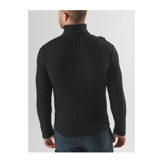 Ma.Strum Glaze Full Zipp Cardigan Jet Black