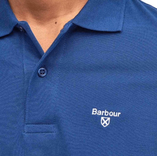 Barbour Lightweight Sports Polo Deep Blue