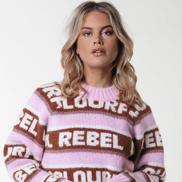 Ximenia CR Intarsia Knitted Sweater Multicolor