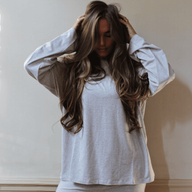 Reinders Modal T-Shirt Light Grey Long Sleeves