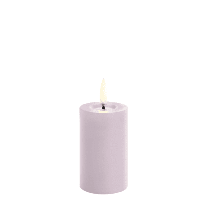 Pillar Candle Lavender Melted 5 x 7,5 cm
