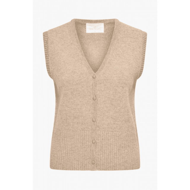 LeifA5 knitted waistcoat Sand