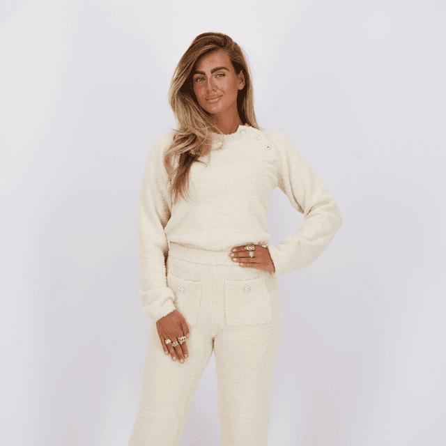 Reinders Beth Boucle Sweater Creme