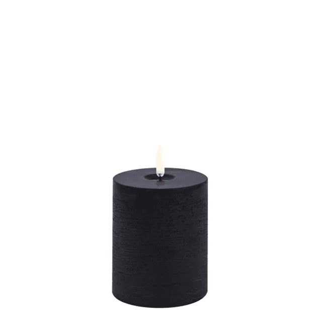 Stompkaars Melted Rustiek Forest Black 7,8 X 10 cm