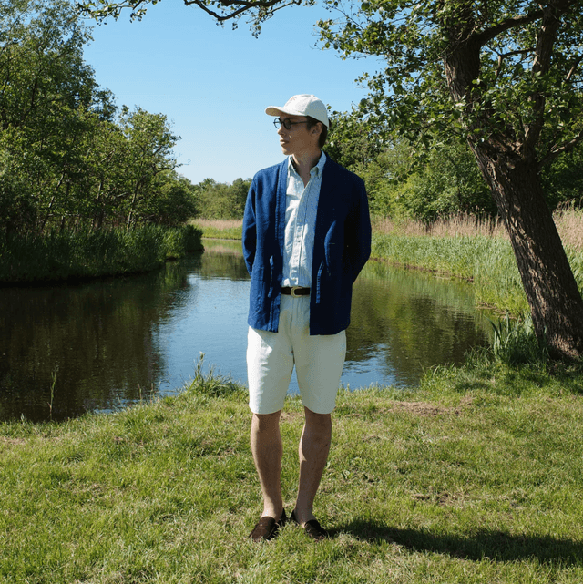 Shatsu Ju San blue canvas French Blue 