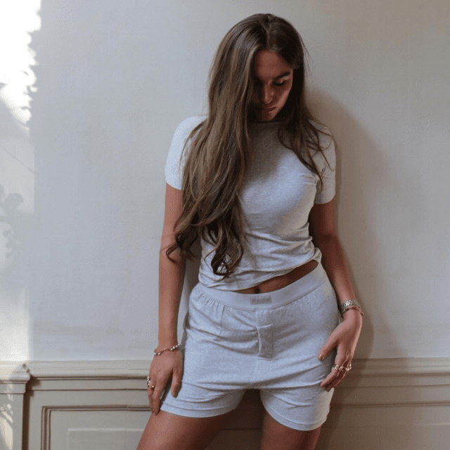 Reinders Modal Boxer Short Light Grey