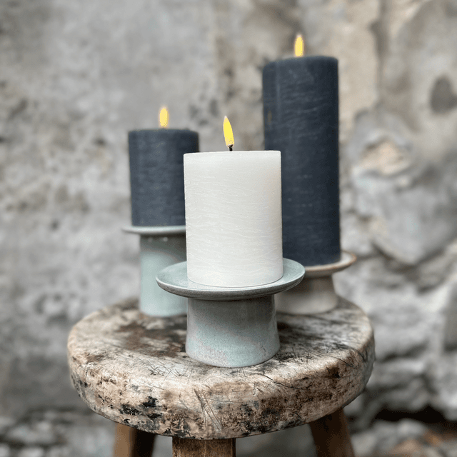 Kandelaar grijs blauw 