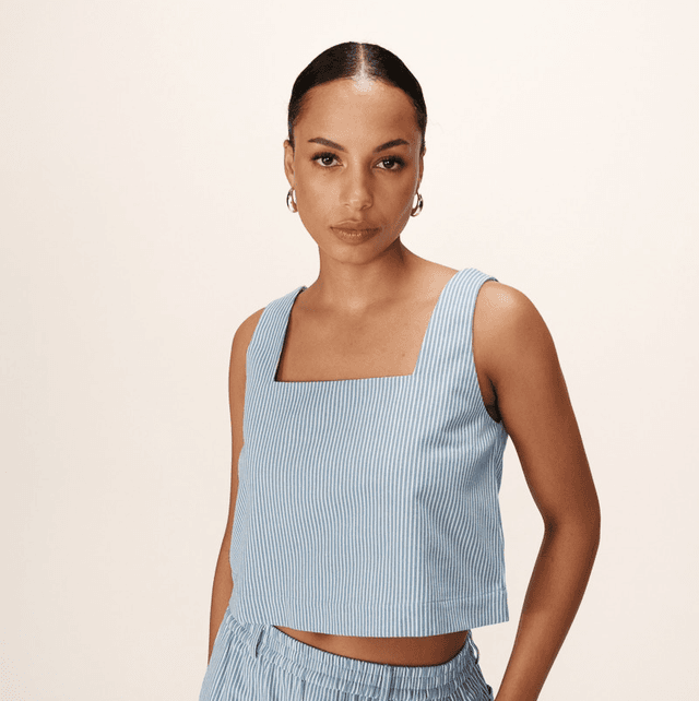 Top Stripe Blue