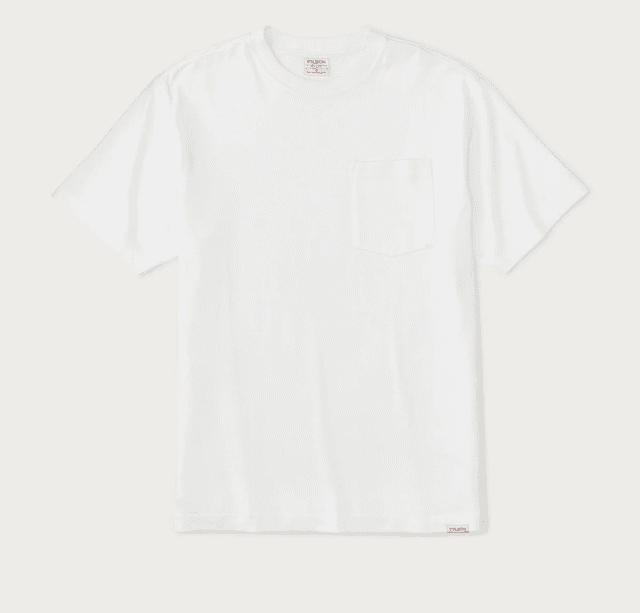 Filson Frontier Pocket T-Shirt Bright White 