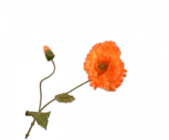Silk-Ka Klaproos Oranje 67cm