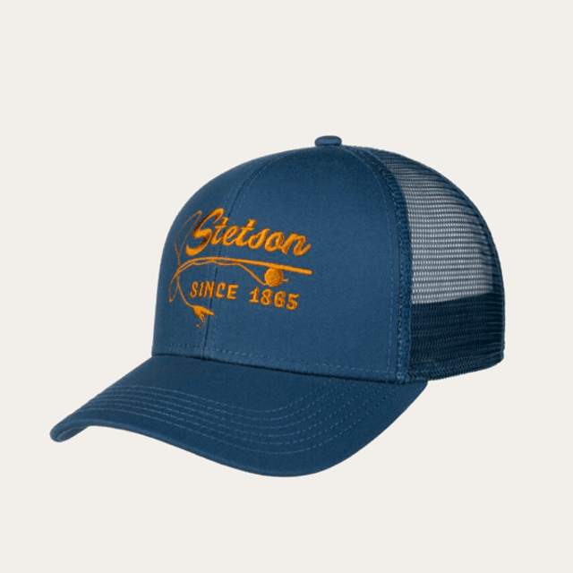 Stetson Baseball Cap Fishing Rod Navy 