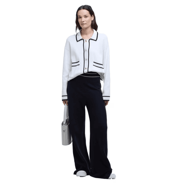 Barbour Knitted Maisy Trousers Dark Navy
