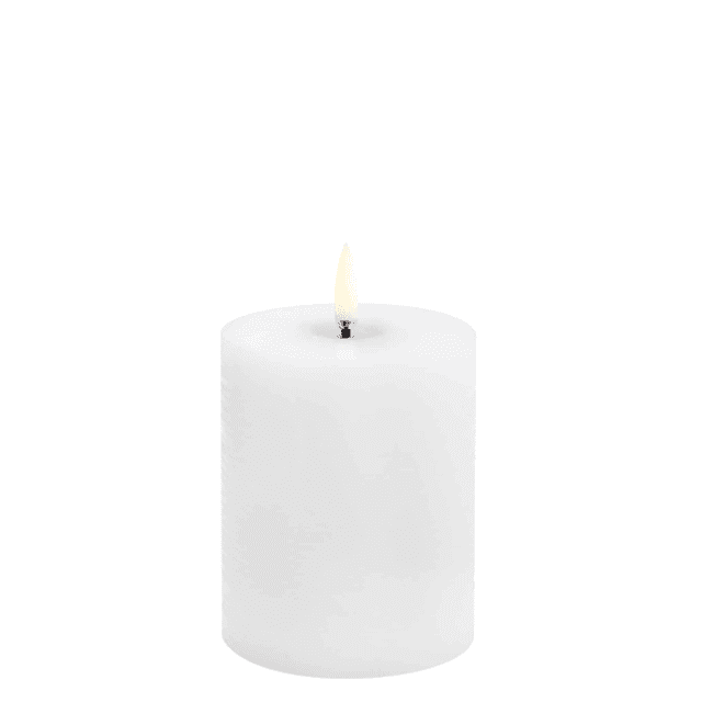 Stompkaars Melted Rustiek Nordic White 7,8 X 10 cm