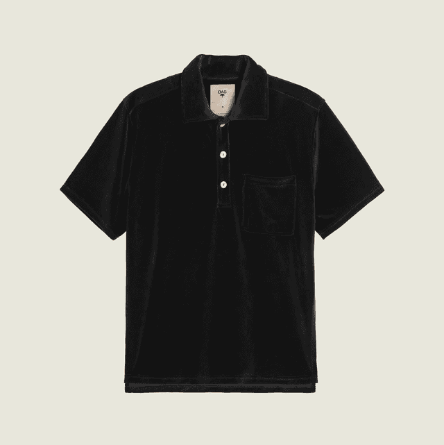 OAS Nearly Black Velour Shirt
