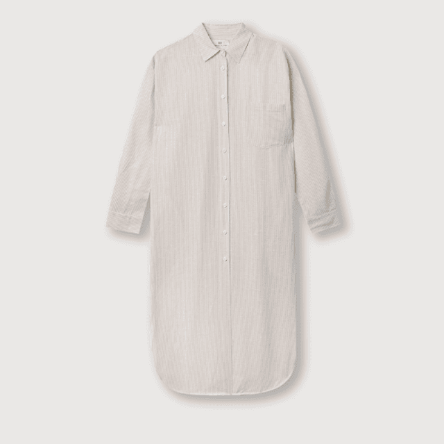 Resort Finest Shirt Dress Stripes Beige