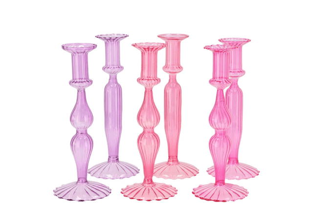 Candle Holder licht roze L