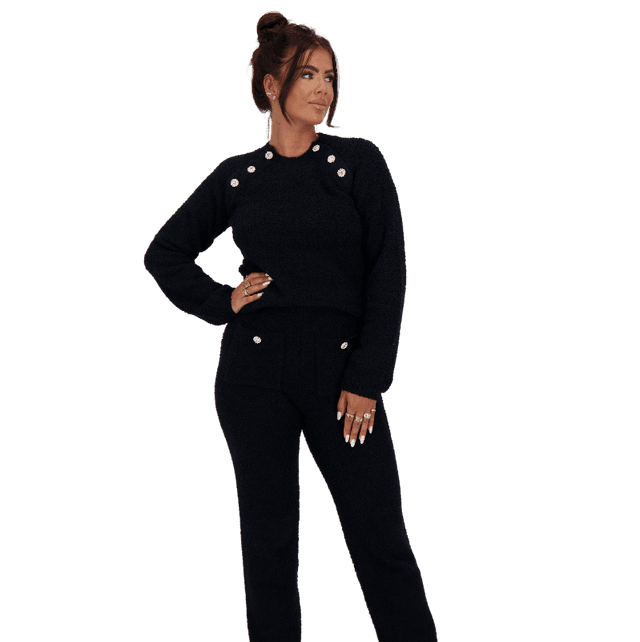 Reinders Beth Boucle Pants Black